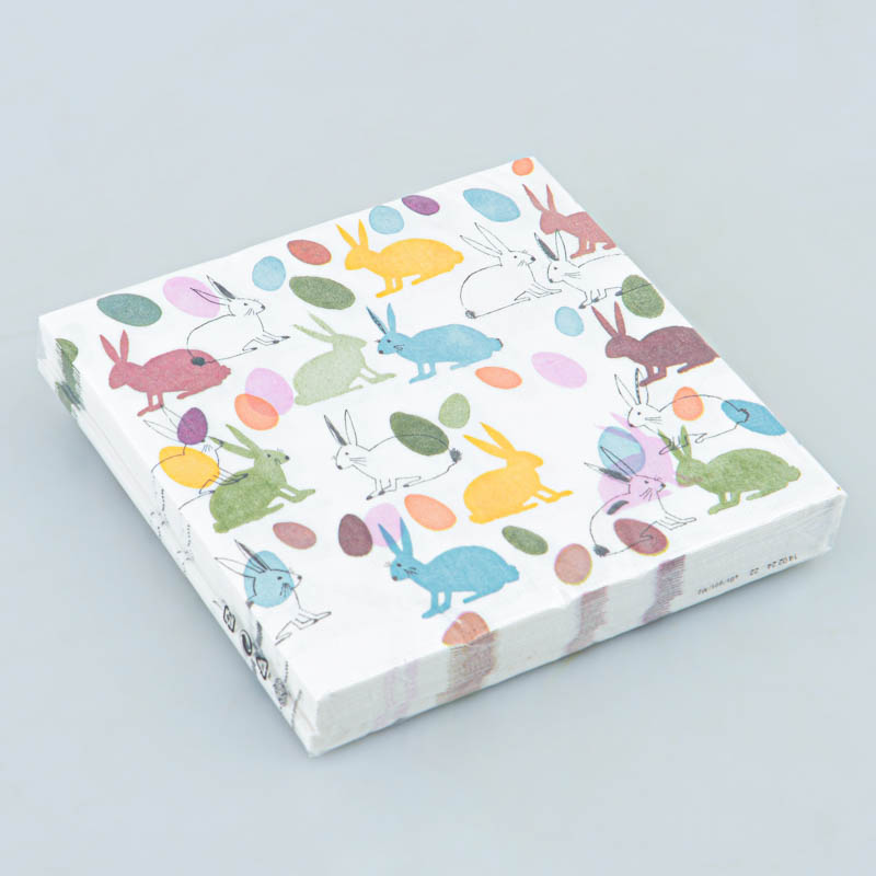 Lot De 20 Serviettes En Papier Rentrée Des Classes – Motifs ABC Et Chiffres, 33x33 Cm